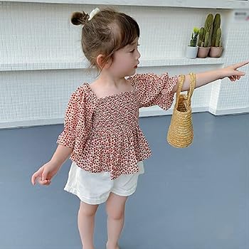 Amazon.co.jp: 子供 幼児 ベビー 花柄 おしゃれ キッズ ベビー服